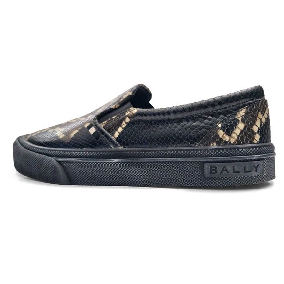 Bally Leory-P Snakeskin-Effect Designer Slip-On Shoes for Men US 10.5 (0537) main image 16